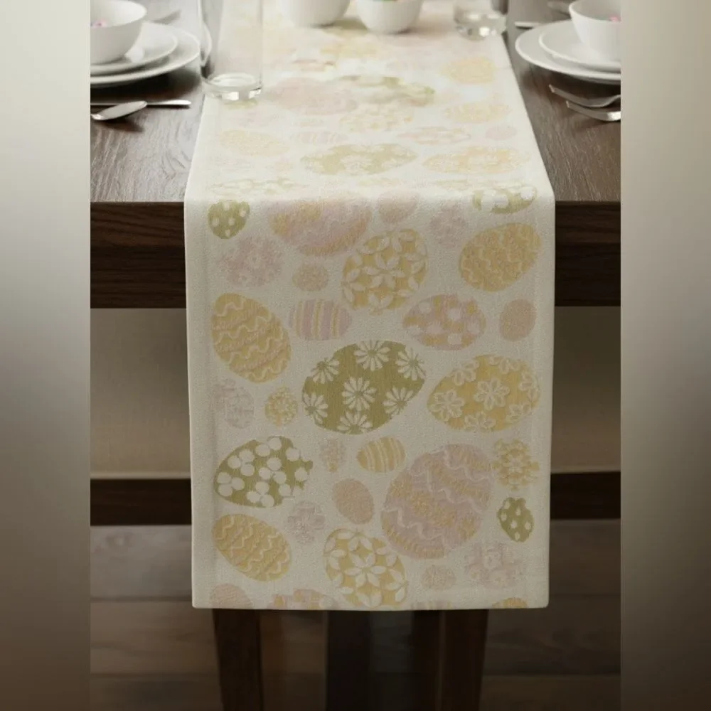 NEW Easter Egg Table Runner Spring Floral 90